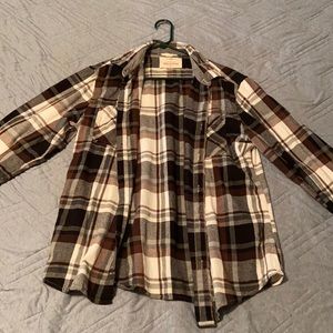 Brown/black flannel
